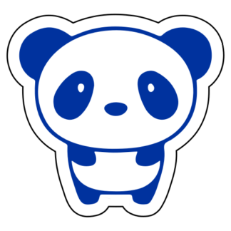 Little Panda Sticker (Blue)